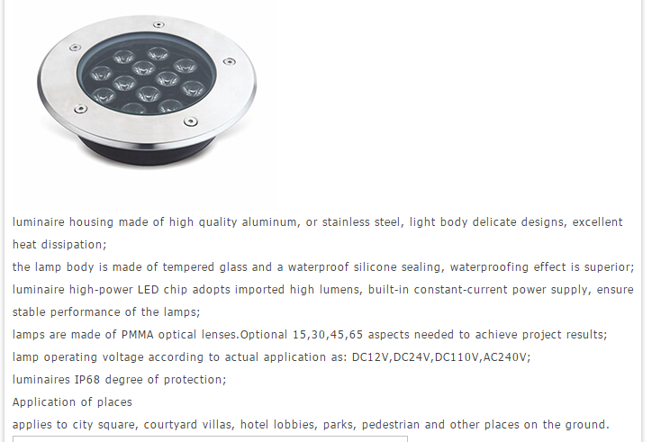 LED Underground Light