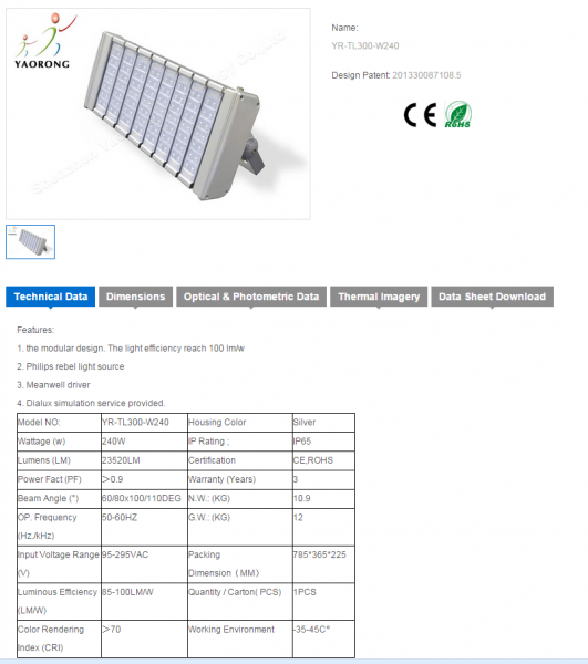 LED Tunnel Light