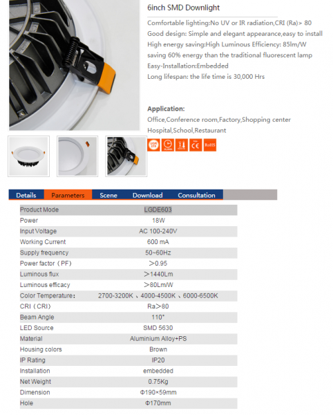 LED DownLighters