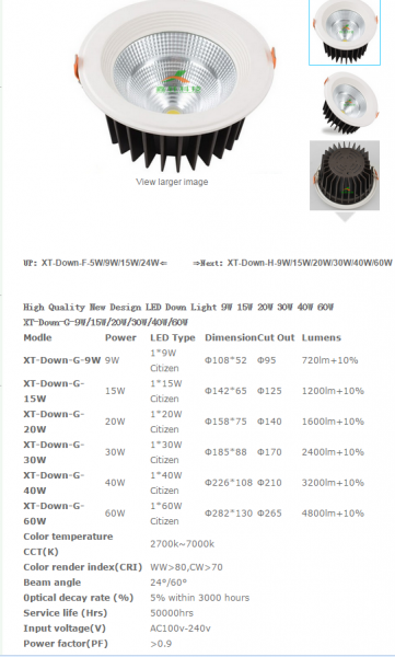 LED DownLighters