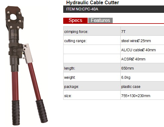 Hydraulic Cutter