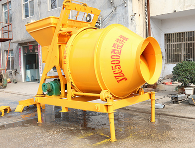 Drum concrete mixer