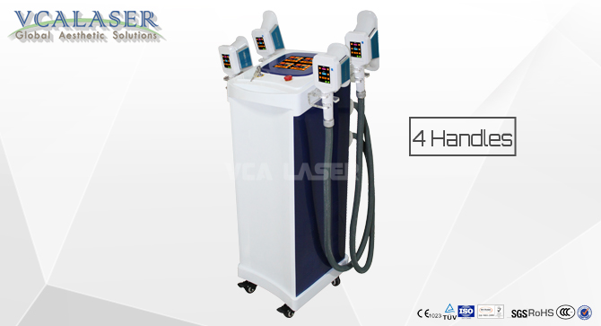 Cryolipolysis 4 handles work together