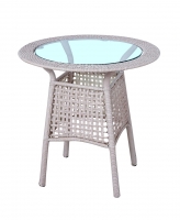 Fashion Glass Top Rattan Wicker Table (TLH-29T)