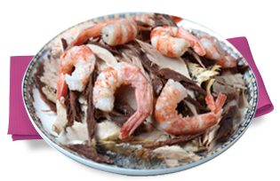 Bonito canned shrimp