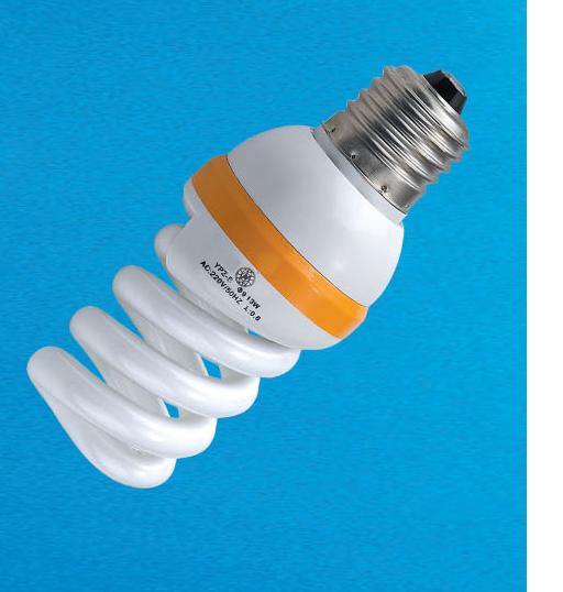 HALF spiral energy saving lamp